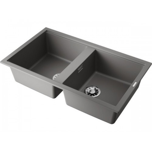 Мойка Omoikiri Kitagawa 86-2-GR Artceramic в цвете Leningrad Grey - Купить по лучшей цене