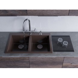 Мойка Omoikiri Bosen 80-2-BL Tetogranit/черный (4993836)