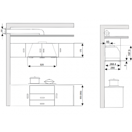Вытяжка EXITEQ EX-1446 inox, 52.5 см, 850 м3/ч, 44 дБ, SKU 28517