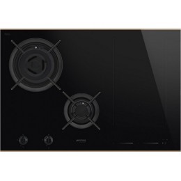 Варочная панель SMEG PM6743R 75 см, черная, стеклокерамика, 4 зоны, 28118