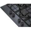 Варочная панель MEFERI MGH604GR GLASS ULTRA - Газовая плита с стеклянной поверхностью и высокой мощностью
