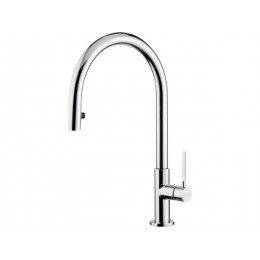 Смеситель Falmec TREVI ROUND CHROME 25919, однорычажный, поворотный, выдвижной, 376 мм