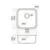 Мойка Omoikiri Omi 44-U/I Quadro-IN из нержавеющей стали (4993494) - Купить в интернет-магазине