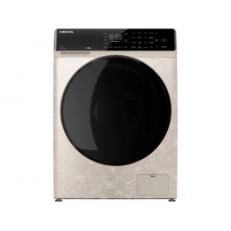 Стиральная машина HIBERG i-DDQ9 28425, 8 кг, A+++, инверторный мотор, бежевый мрамор.