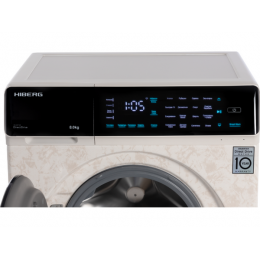 Стиральная машина HIBERG i-DDQ9 28425, 8 кг, A+++, инверторный мотор, бежевый мрамор.