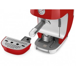 Кофемашина-эспрессо SMEG ECF03RDEU 33231, 15 бар, 1.6 л, капучинатор