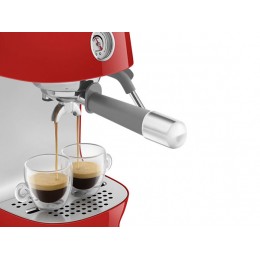 Кофемашина-эспрессо SMEG ECF03RDEU 33231, 15 бар, 1.6 л, капучинатор