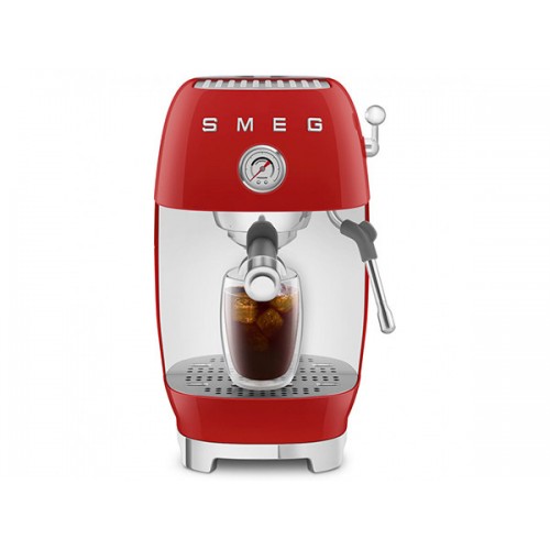 Кофемашина-эспрессо SMEG ECF03RDEU в красном цвете - идеальный выбор для настоящих ценителей кофе
