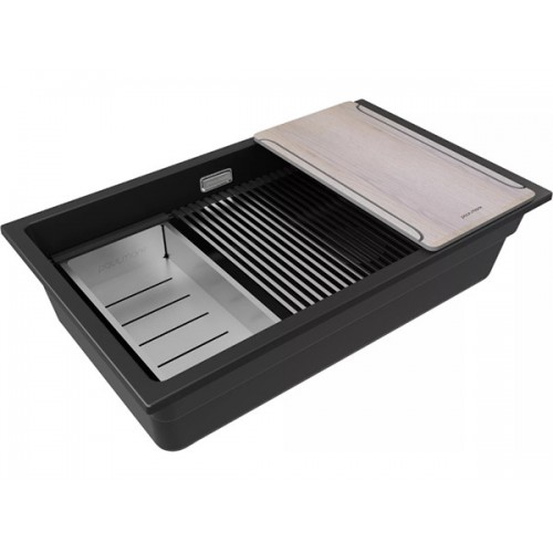 Мойка Paulmark Lumi-multi sink 74 uni LU-MULTI 74-BLM, черный