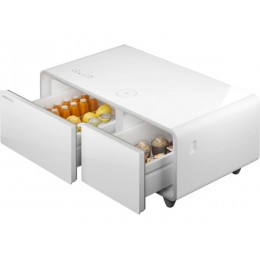 Холодильный барный центр HIBERG X2 FW 30432, 93л, белый, с музыкальным центром, морозильная камера