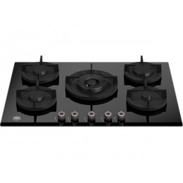 Варочная панель Bertazzoni P755CPROGNE газовая, черная, 5 конфорок, стекло, чугун, SKU 10133