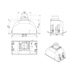 Вытяжка Falmec BUILT-IN BURANO PLUS 50 WH