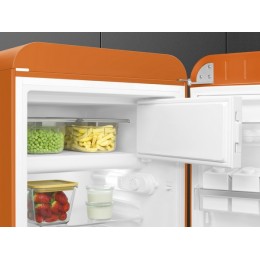 Холодильник SMEG FAB10ROR6, 54.5 см, оранжевый, 122 л, статическое охлаждение, D класс, 35 дБ, SKU 29235
