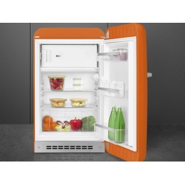 Холодильник SMEG FAB10ROR6, 54.5 см, оранжевый, 122 л, статическое охлаждение, D класс, 35 дБ, SKU 29235