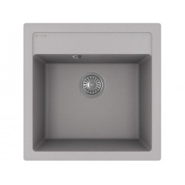 Мойка Florentina Липси 510 грей, SKU 22237, кварцевая, 1 чаша, 510x510 мм