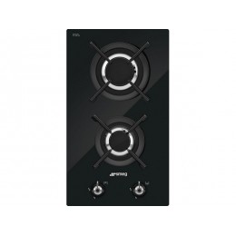 Варочная панель SMEG PV332CN газовая 30 см, черная, 2 горелки, 28137