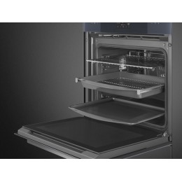 Духовой шкаф SMEG SOP6102S2PG 29637, 60 см, 68 л, пар, LCD, 12 функций, пиролиз