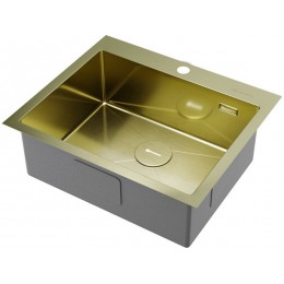 Мойка Omoikiri Akisame 59-LG нерж. сталь/светлое золото (4973082)