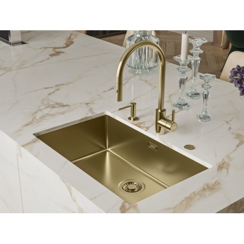 Мойка Franke BXM 210/110-68 F-INOX в золоте с вентилем-автоматом (127.0662.643) – идеальное решение для вашей кухни