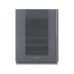 Винный шкаф SMEG CVI138LG 60 см, 38 бутылок, Neptune Grey, LED-дисплей, 2 зоны, 28143