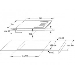 Варочная панель Gorenje GW642SYB 60 см, черная, газовая, 27444