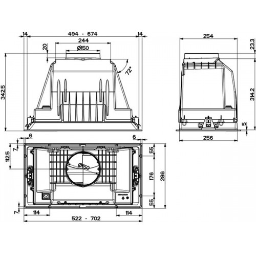 Вытяжка Faber INCA PLUS HCS LED X A70 (305.0536.876)