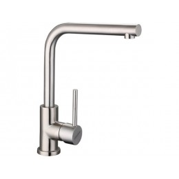 Смеситель Longran Logic LM2103, нерж. сталь, высокий излив, SKU 22353