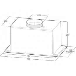 Вытяжка Midea MH60I970GW, 52 см, белая, стекло, 1150 м³/ч, управление жестами, 55-72 дБ, SKU 30157