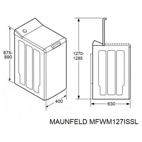 Стиральная машина MAUNFELD MFWM127ISSL - Надежная и Эффективная Стирка для Вашего Дома