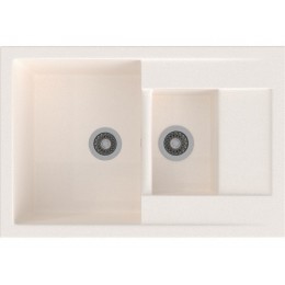 Мойка Gamma Stone GS-11 26057, 1,5 чаши, 80 см, мрамор, 750x505 мм