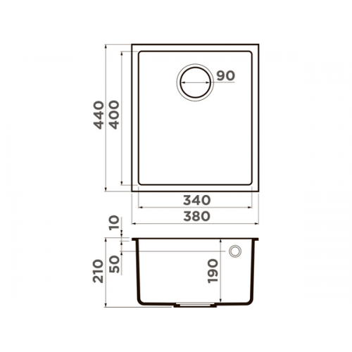 Мойка Omoikiri Bosen 38-U-PL Tetogranit/платина (4993230)