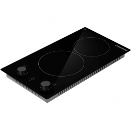 Варочная панель MAUNFELD AVCE3024MBK2 2-конфорочная, стеклокерамика, 29 см, черная, 36163