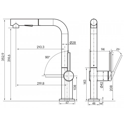 Смеситель Paulmark Neo Ne214419-WH (431) — белый матовый, стильный и надежный выбор для вашей кухни или ванной