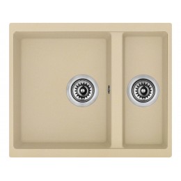 Мойка Longran Enigma ENG 555.460 12365 - Гранит, 2 чаши, 555x460 мм
