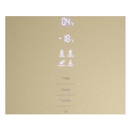 Холодильник MAUNFELD MFF185NFBG Inverter 33565, 340л, бежевый, NoFrost, A+