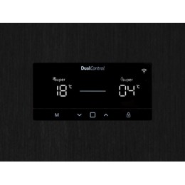 Холодильник Jacky’s JR FHB2000, 2 двери, черный, NoFrost, 360 л, A, SKU 22372