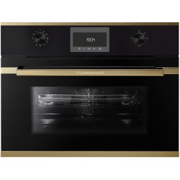 Духовой шкаф Kuppersbusch CBM 6330.0 S4, 43 л, 250°C, СВЧ, 11 программ, черное стекло, SKU 32873