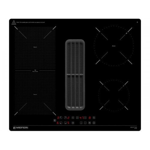 Варочная панель MEFERI XSMART60BK ULTRA: Индукционная модель с встроенной вытяжкой