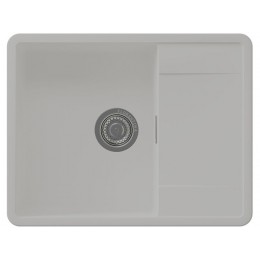 Мойка Florentina Пьемонт 650, кварцевая, 1 чаша, с крылом, перелив, SKU 26677