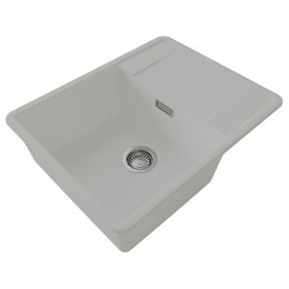 Мойка Florentina Пьемонт 650, кварцевая, 1 чаша, с крылом, перелив, SKU 26677