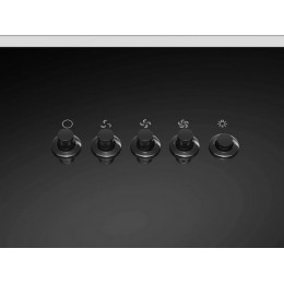 Вытяжка MEFERI AIRBOX45BK LIGHT, SKU 29380, черная, стекло, 650 м³/ч, 3 скорости