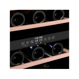 Винный шкаф MAUNFELD MBWC-92D36, черный, 85 л, 36 бутылок, встраиваемый, сенсорное управление, G класс.