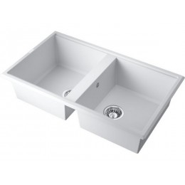 Мойка Omoikiri Tedori 86-2-WH 35085 Tetogranit 860x510 мм, 10 мм, белый