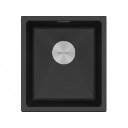 Мойка Paulmark Lumi 41uni LU41-BL, 500 мм, черный гранит, SKU 25686