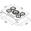 Варочная панель Franke FHMF 755 4G DC C WH design Dror (106.0541.753) газовая