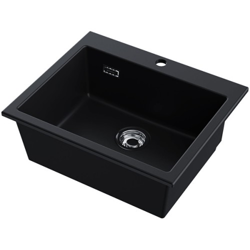 Мойка Omoikiri Omishima 60-BL Matt Natceramic/черный матовый (4997480)