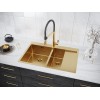Мойка Paulmark Kroner 78/2SF PM227851-BGL в брашированном золоте - идеальное решение для вашей кухни