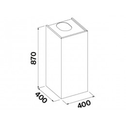 Вытяжка Falmec MIRA PLUS 40 (SKU 25592, 40 см, нержавеющая сталь, 800-1280 м3/ч, 4 скорости)