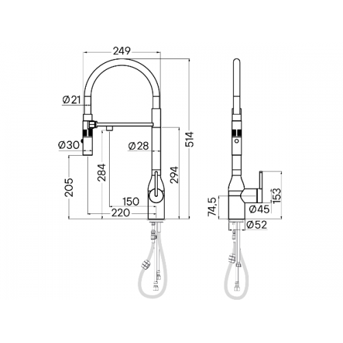 Смеситель Paulmark Magneto One Ma213188-CR, хром – стильное решение для вашей кухни или ванной
