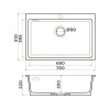 Мойка Omoikiri Omishima 76-SG Matt Natceramic/stone grey матовый (4997553)